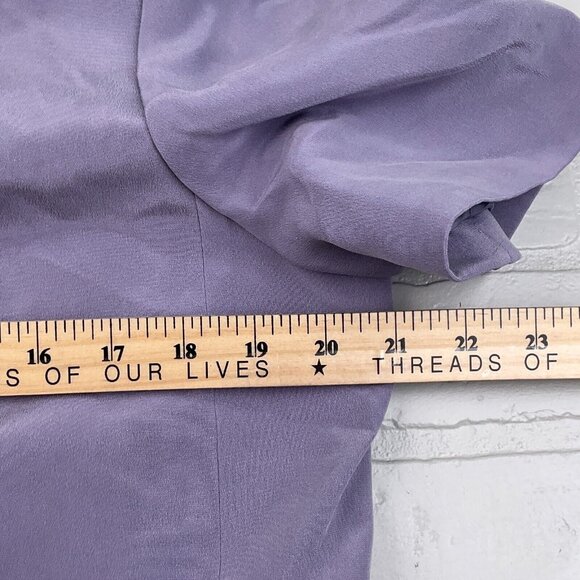 Josephine Chaus 3Pc Set Women Medium Purple Floral Jacket Cardigan Top Silk - Picture 10 of 16